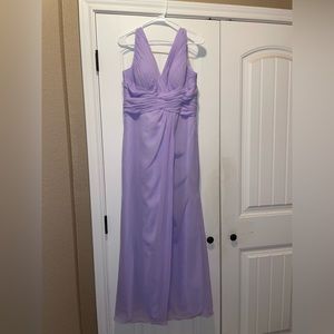 Azazie Chiffon Dress in the color Lilac